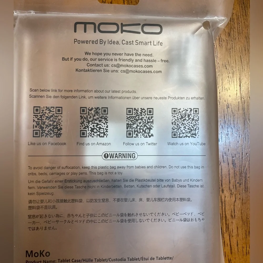 MoKo CXZJ case. Fits Amazon Fire 7 2022. New in package